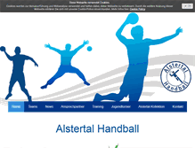 Tablet Screenshot of handball-hamburg.de